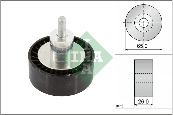 Deflection/Guide Pulley, V-ribbed belt